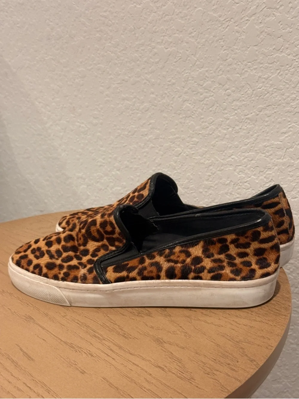 Banana Republic Leopard Print Slip-On Sneakers - Brown &‎ Black
